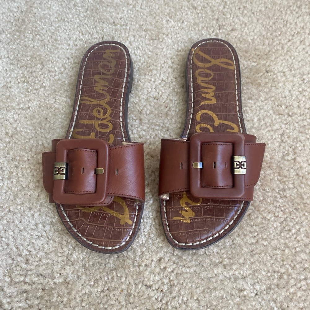 Sam Edelman Granada Sandal in Dark Bourbon, Size 6.5